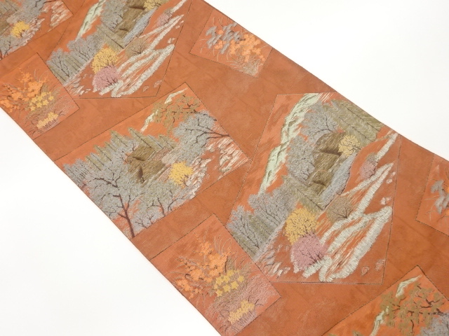 JAPANESE FUKURO OBI / WOVEN SHIKISHI PATTERN